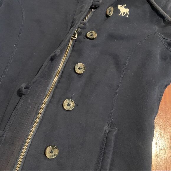 Abercrombie & Fitch Women’s Jacket Faux Fur Hooded Quilted Plaid Coat M - Picture 4 of 8